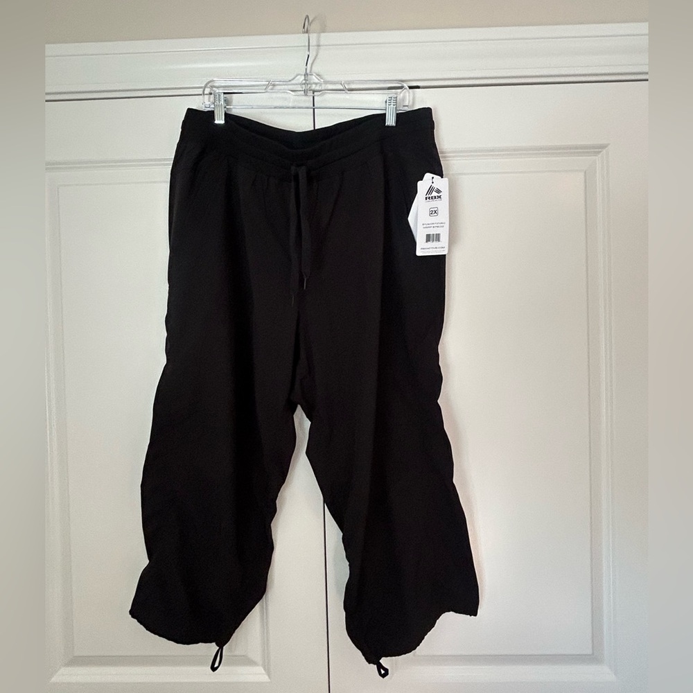 RBX Plus Size Women's Black Active Capri Pants -